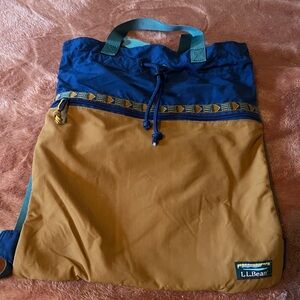 LL Bean lightweight drawstring backpack